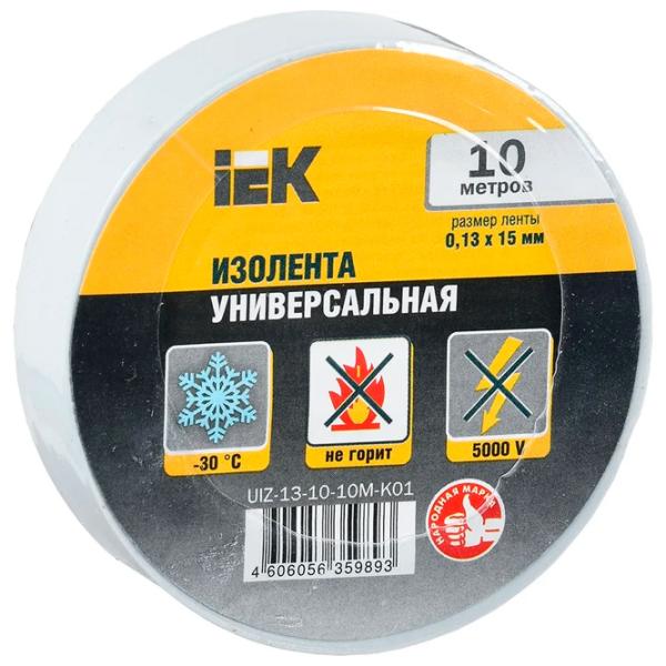 Bandă izolantă IEK UIZ-13-10-K01 PVC photo 1