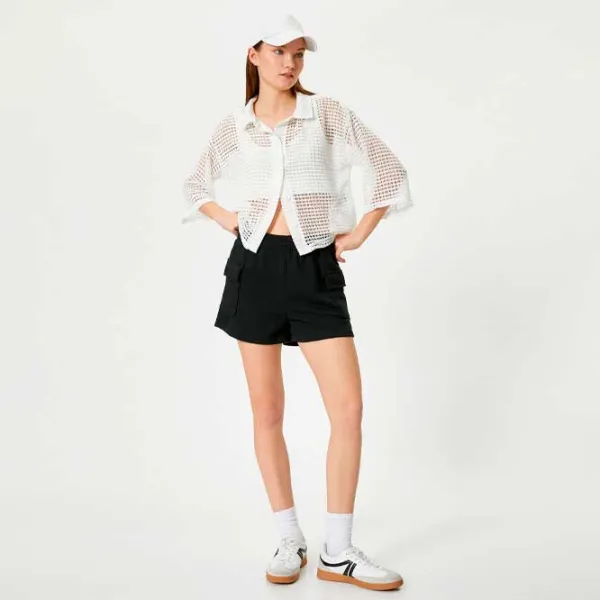 Футболка для женщин Koton 4SAL10852IK 100% полиэстер/ Белый photo 4