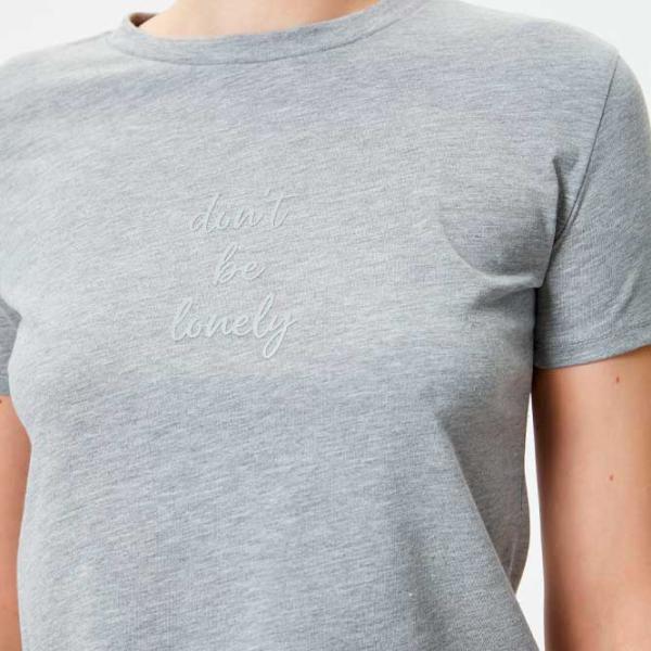 Tricou pentru femei Koton 4SAK50428EK 70% poliester/ Gray photo 5