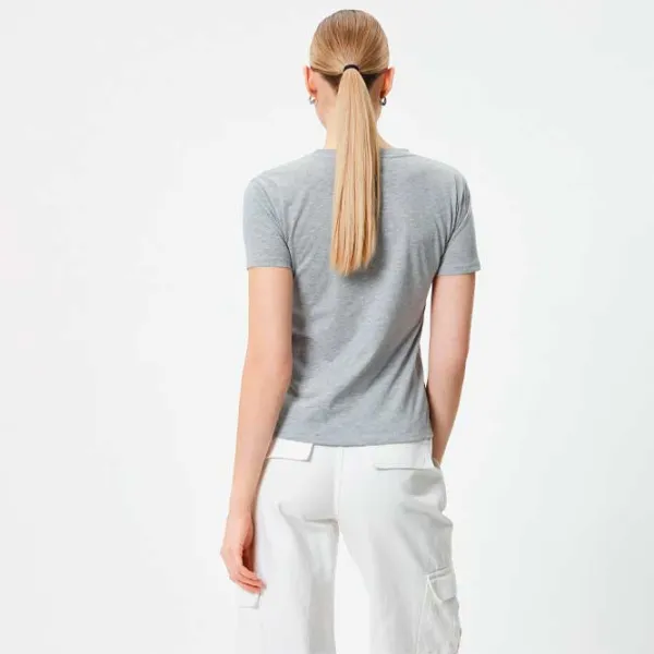 Tricou pentru femei Koton 4SAK50428EK 70% poliester/ Gray photo 4