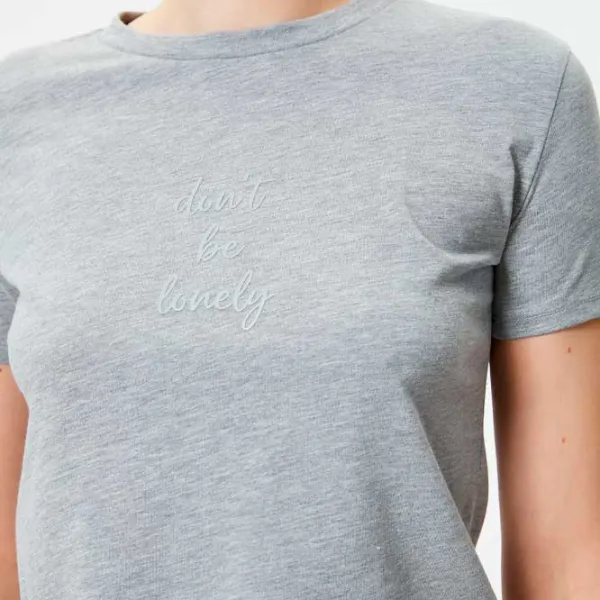 Tricou pentru femei Koton 4SAK50428EK 70% poliester/ Gray photo 5