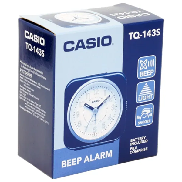 Будильник Casio TQ-143S-4EF Настольный/ Кварцевый photo 5 Будильник Casio TQ-143S-4EF Настольный/ Кварцевый photo 5