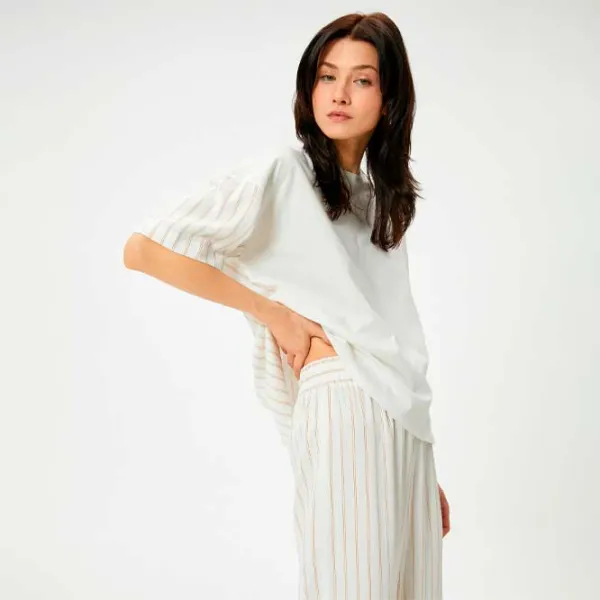 Tricou pentru femei Koton 4SAK50007UK 97% Bumbac/ White photo 2