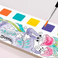 Set de creație Mideer Watercolour Painting Pădure minunată MD4194 3+/ Multicolor Multicolor photo 3