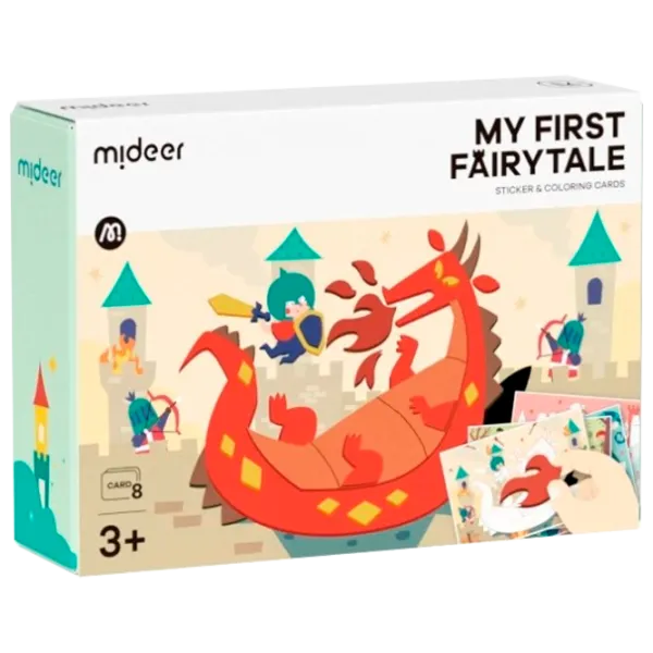 Креативный набор Mideer Sticker & Coloring Cards My First Fairytale CT6359 3+/ Разноцветный Разноцветный photo 1 Креативный набор Mideer Sticker & Coloring Cards My First Fairytale CT6359 3+/ Разноцветный Разноцветный photo 1