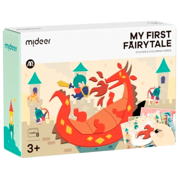 Креативный набор Mideer Sticker & Coloring Cards My First Fairytale CT6359 3+/ Разноцветный Разноцветный photo 1 Креативный набор Mideer Sticker & Coloring Cards My First Fairytale CT6359 3+/ Разноцветный Разноцветный photo 1