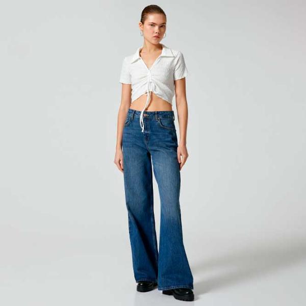 Футболка для женщин Koton 4SAL10129IK 100% полиэстер/ Белый photo 3