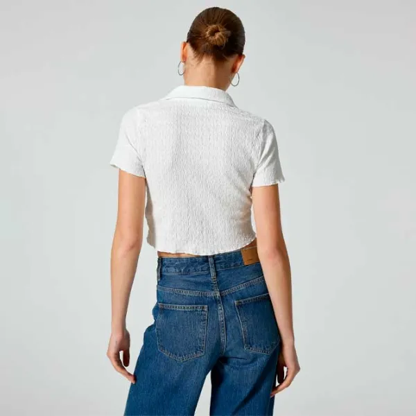 Tricou pentru femei Koton 4SAL10129IK 100% poliester/ White photo 4