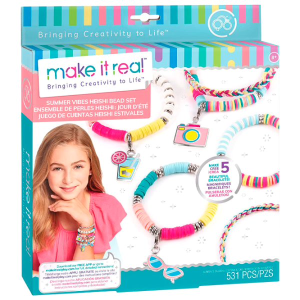 Креативный набор Make It Real Bringing Creativity to Life Summer Vibes Heishi Bead Bracelets 1317M 8+/ Разноцветный Разноцветный photo 1
