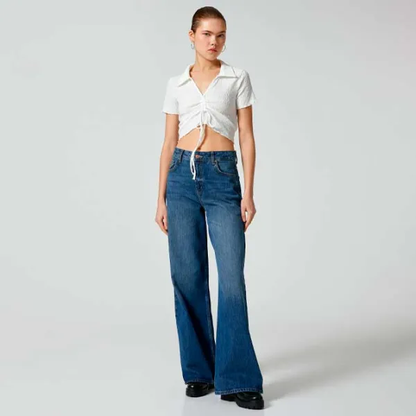 Tricou pentru femei Koton 4SAL10129IK 100% poliester/ White photo 3