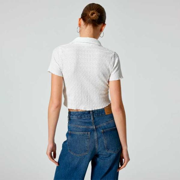 Tricou pentru femei Koton 4SAL10129IK 100% poliester/ White photo 4