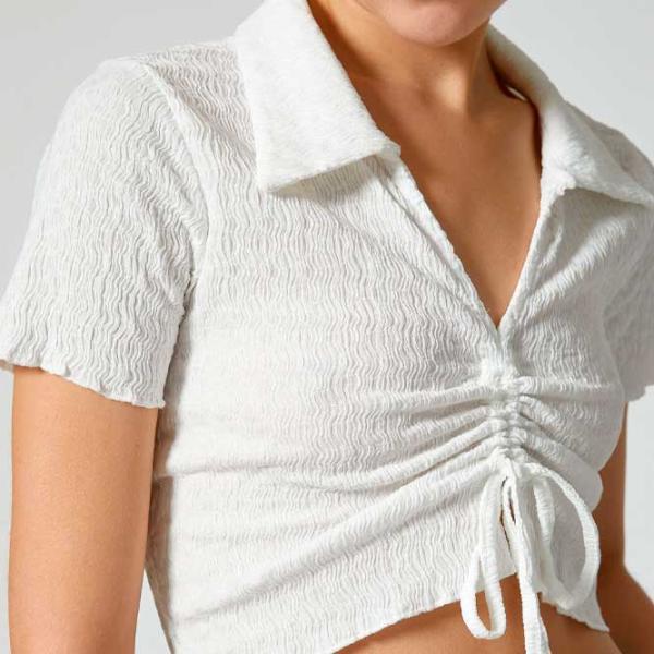 Tricou pentru femei Koton 4SAL10129IK 100% poliester/ White photo 5