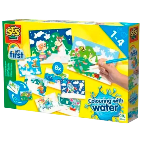 Set de creație SES Colouring with water Animals Mega set 14459S 1+/ Multicolor Multicolor photo 1
