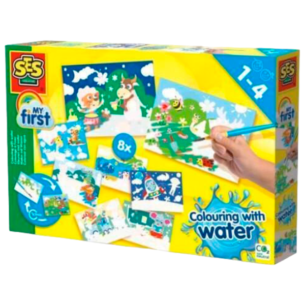 Set de creație SES Colouring with water Animals Mega set 14459S 1+/ Multicolor Multicolor photo 1