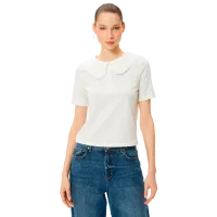 Tricou pentru femei Koton 4SAL10483IK 100% bumbac/ White