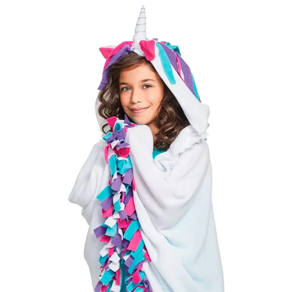 Креативный набор Make It Real Bringing Creativity to Life Unicorn Hoodie Blanket 1603M 8+/ Разноцветный Белый photo 6