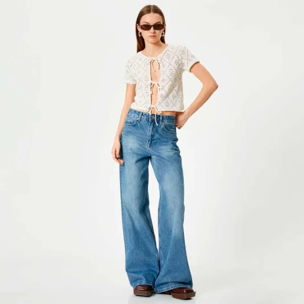 Tricou pentru femei Koton 4SAL10847IK 44% poliester/ White photo 3