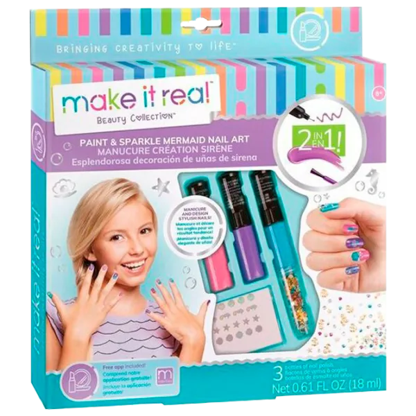 Set de creație Make It Real Beauty Collection Nail Art - Mermaid Spa 2324 8+/ Multicolor Multicolor photo 1