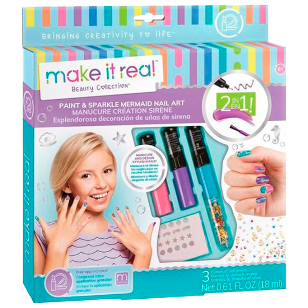Set de creație Make It Real Beauty Collection Nail Art - Mermaid Spa 2324 8+/ Multicolor Multicolor photo 1