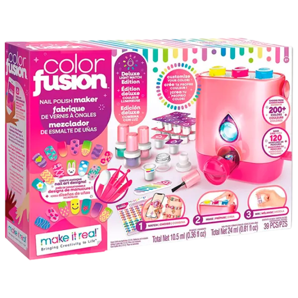 Креативный набор Make It Real Bringing Creativity to Life Colour Fusion Nail Polish Maker 2561M 8+/ Разноцветный Розовый photo 1