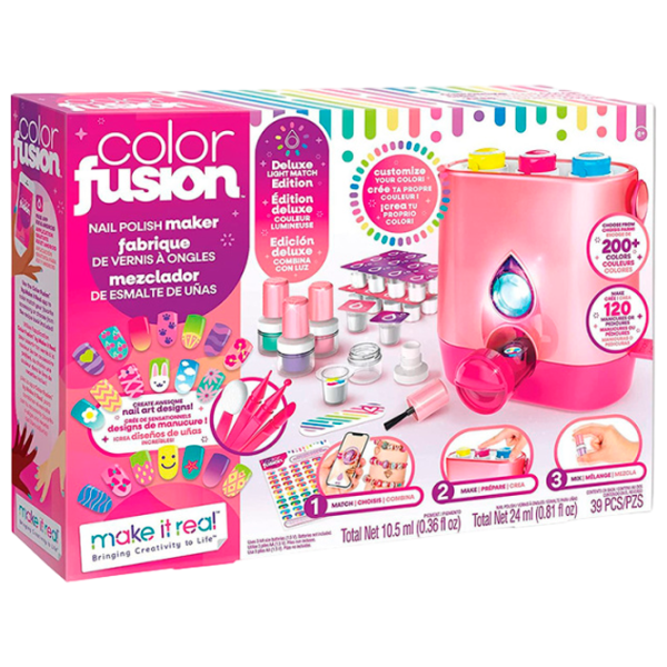 Креативный набор Make It Real Bringing Creativity to Life Colour Fusion Nail Polish Maker 2561M 8+/ Разноцветный Розовый photo 1