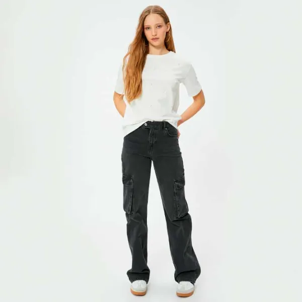 Футболка для женщин Koton 4SAL10789IK 100% хлопок/ Белый photo 3