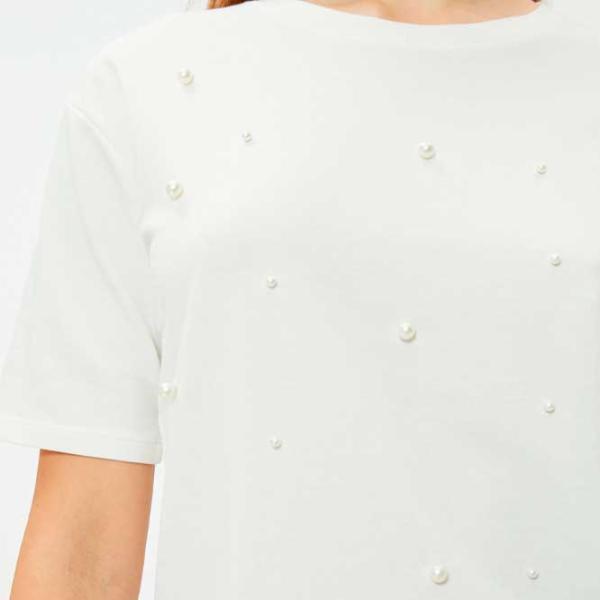 Tricou pentru femei Koton 4SAL10789IK 100% bumbac/ White photo 5