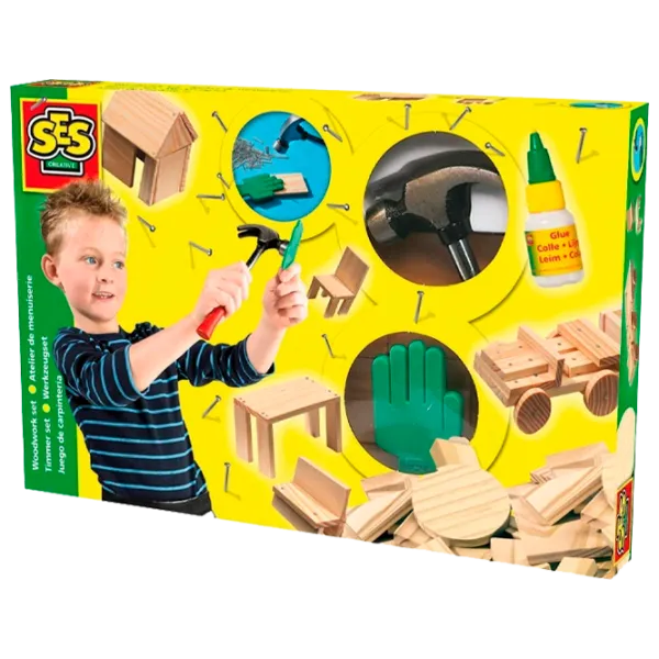 Set de creație SES Creative Woodwork set 00943 5+/ Multicolor Multicolor photo 1