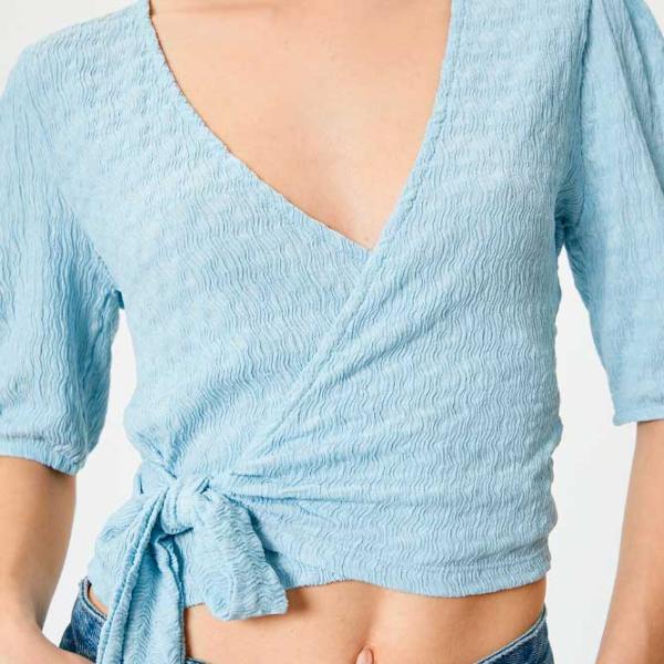 Tricou pentru femei Koton 4SAL10488IK 100% poliester/ Blue photo 5