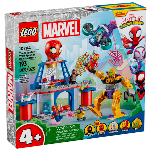 Constructor LEGO Team Spidey Web Spinner Headquarters Figuri/ Multicolor photo 1