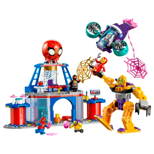 Constructor LEGO Team Spidey Web Spinner Headquarters Figuri/ Multicolor photo 2