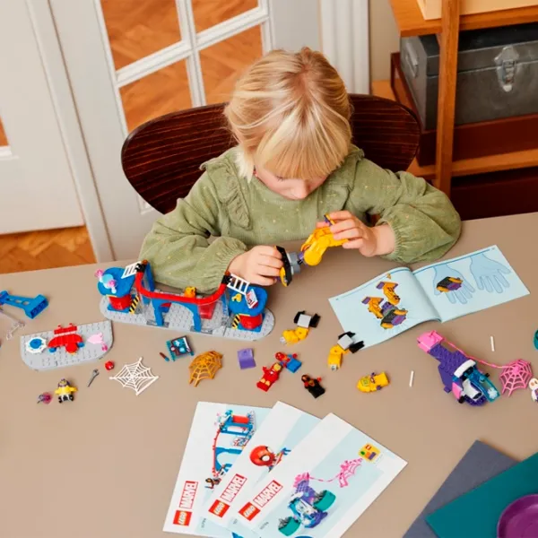 Constructor LEGO Team Spidey Web Spinner Headquarters Figuri/ Multicolor photo 9