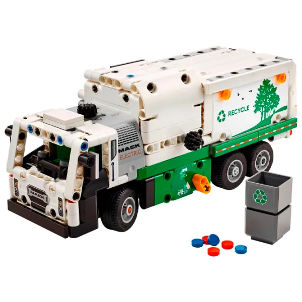 Constructor LEGO Mack LR Electric Garbage Truck Transport/ Multicolor photo 2