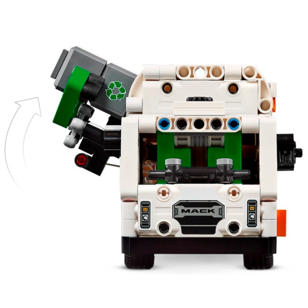 Constructor LEGO Mack LR Electric Garbage Truck Transport/ Multicolor photo 6