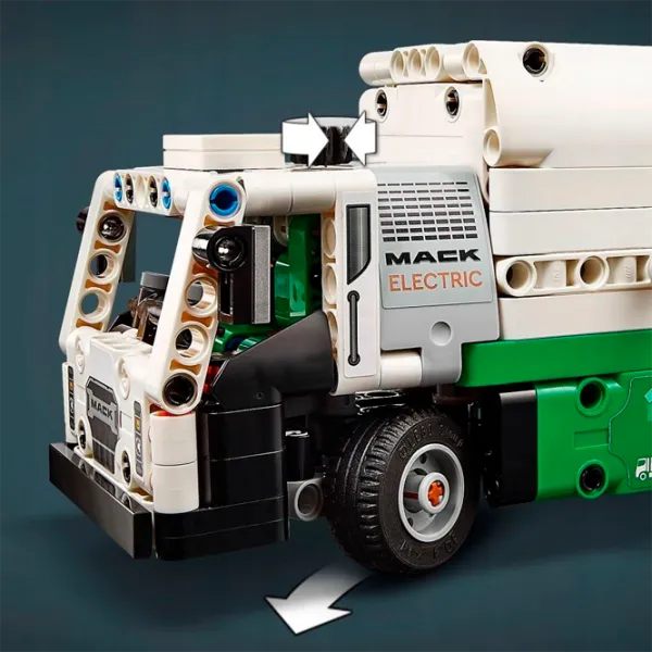 Constructor LEGO Mack LR Electric Garbage Truck Transport/ Multicolor photo 7