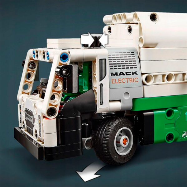 Constructor LEGO Mack LR Electric Garbage Truck Transport/ Multicolor photo 7