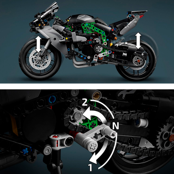 Constructor LEGO Kawasaki Ninja H2R Motocicletă/ Multicolor photo 5