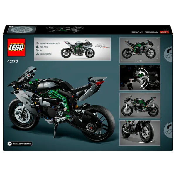 Constructor LEGO Kawasaki Ninja H2R Motocicletă/ Multicolor photo 10