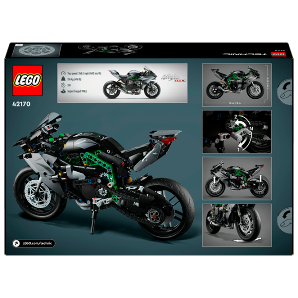 Constructor LEGO Kawasaki Ninja H2R Motocicletă/ Multicolor photo 10