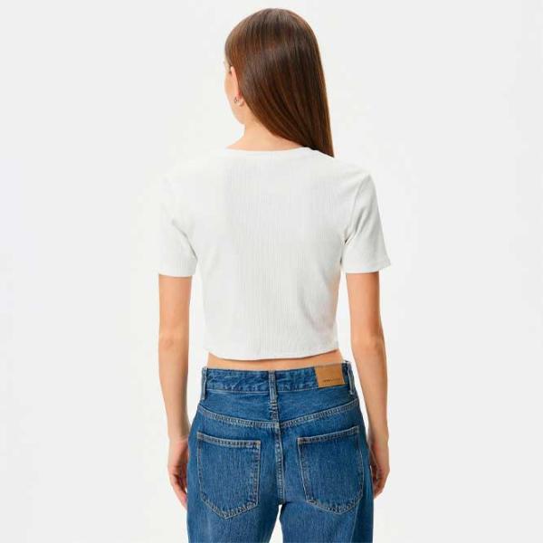 Футболка для женщин Koton 4SAL10167IK 100% хлопок/ Белый photo 4