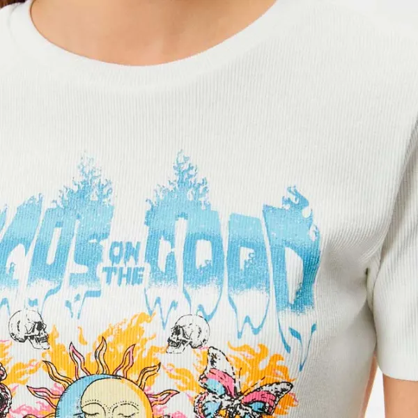 Футболка для женщин Koton 4SAL10167IK 100% хлопок/ Белый photo 5