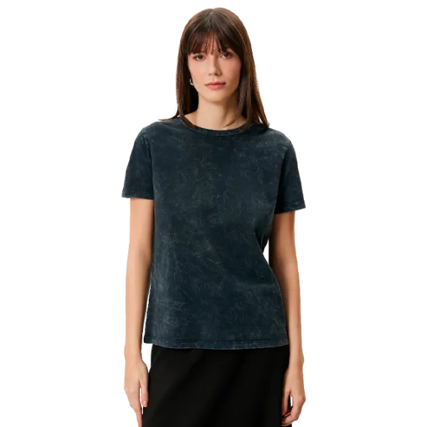 Tricou pentru femei Koton 4SAK50125EK 100% bumbac/ Anthracite photo 1