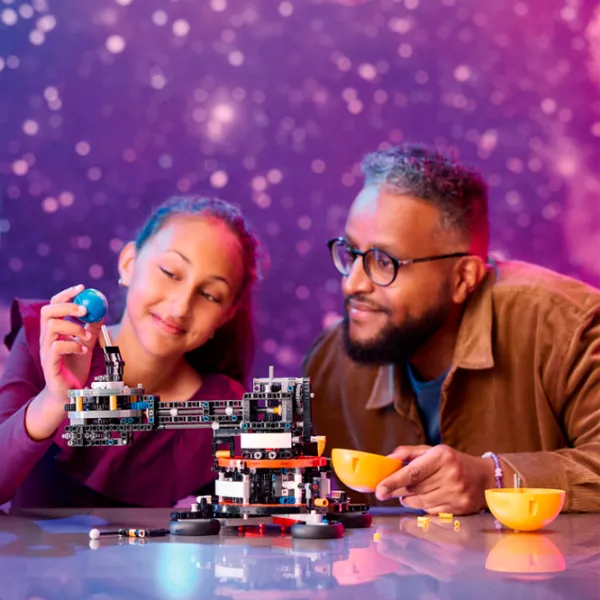 Constructor LEGO Planet Earth and Moon in Orbit Cosmos/ Multicolor photo 8