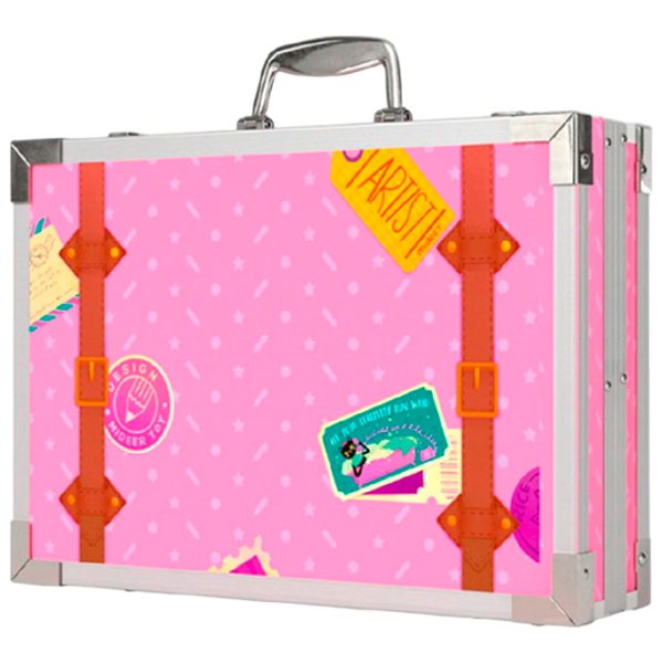 Set de creație Mideer Little Artist Suitcase MD6218 Multicolor Pink photo 1