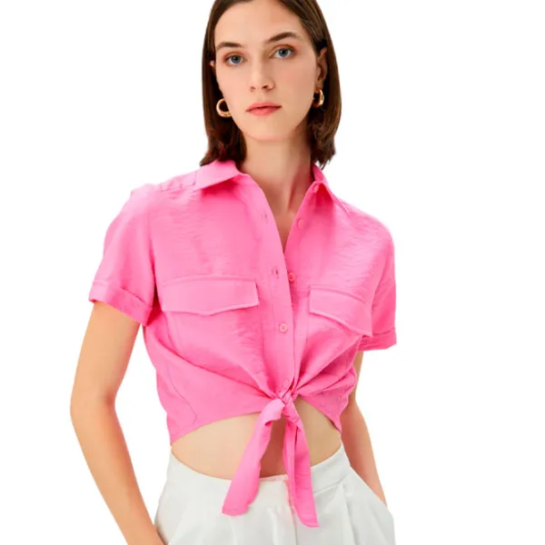 Cămașă pentru femei Koton 4SAK60005EW XXL/ Pink photo 1