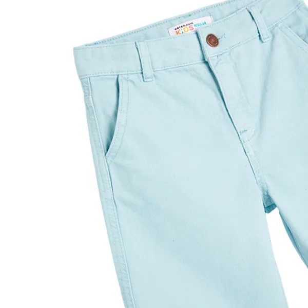 Pantaloni scurți pentru băieți Koton 4SKB40013TD Light Blue photo 3 Pantaloni scurți pentru băieți Koton 4SKB40013TD Light Blue photo 3