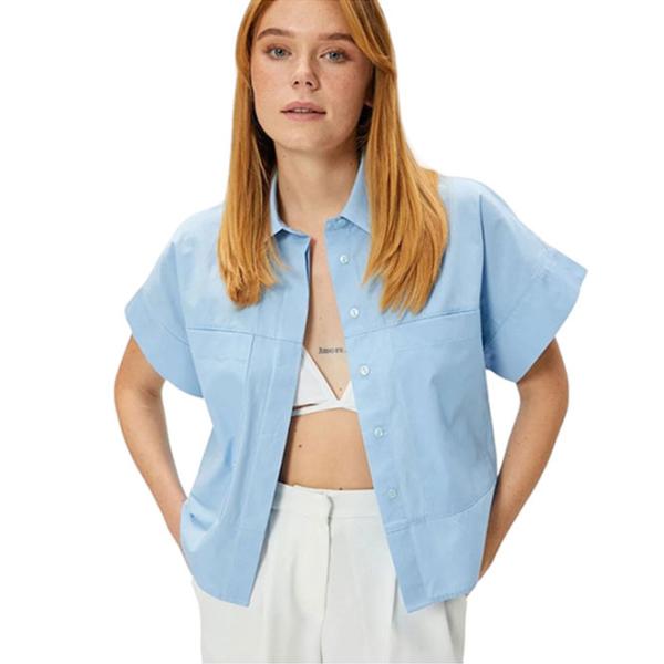 Cămașă pentru femei Koton 4SAK60007PW S/ Blue photo 1
