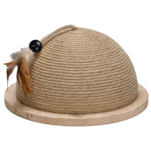 Когтеточка для кошек Beeztees Half Scratch Globe Напольная/ Бежевый photo 1