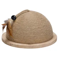 Когтеточка для кошек Beeztees Half Scratch Globe Напольная/ Бежевый