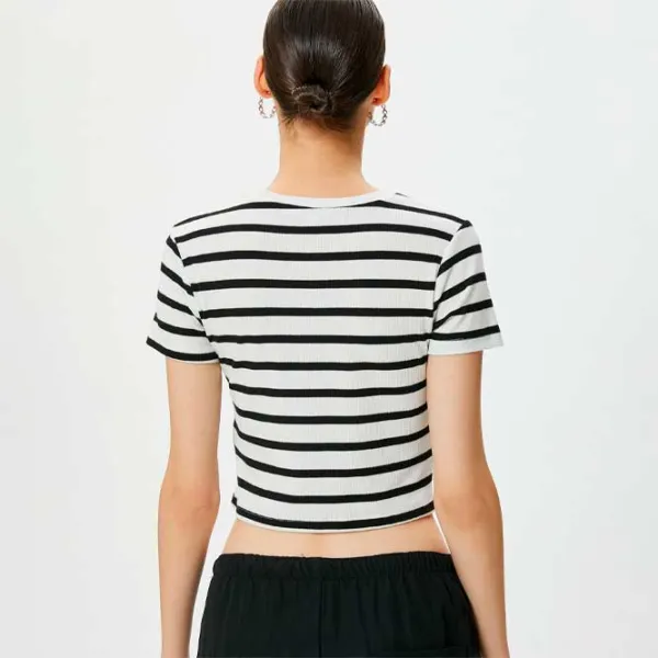 Футболка для женщин Koton 4SAL10063IK 35% вискоза/ Белый photo 4